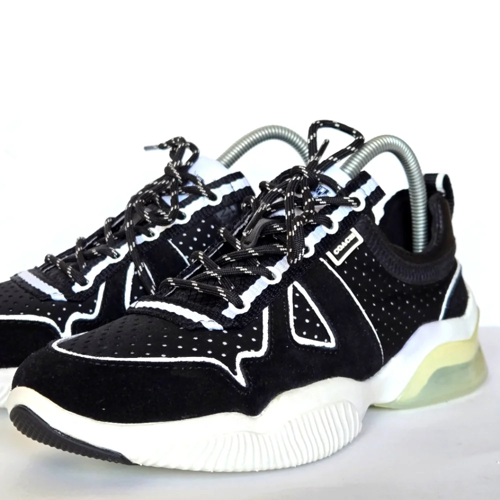 Coach City Sole runners size 8B black and white EUC - Picture 4 of 8